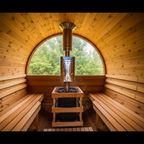 HavenHoop Rustic Barrel Sauna