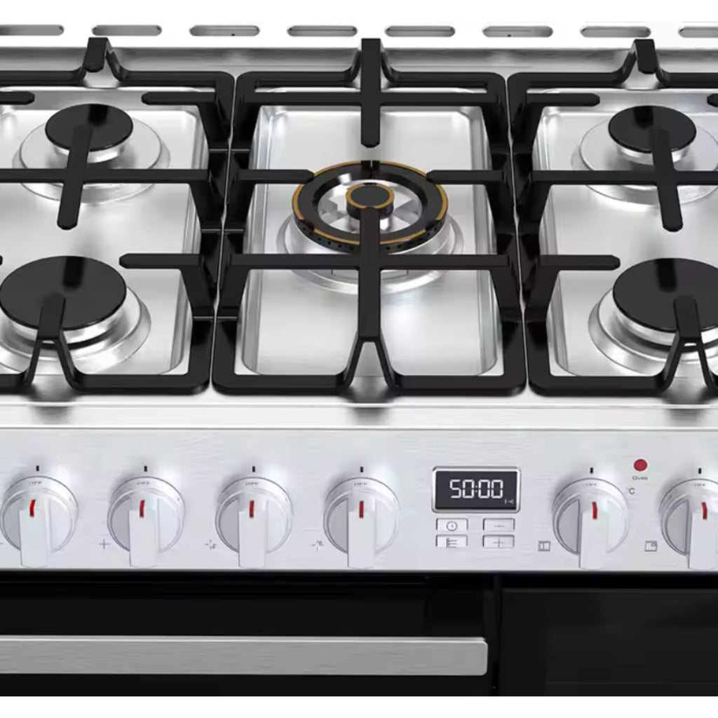 NoirValen Aurora 90cm Pro Gas Range with Drawer Stack