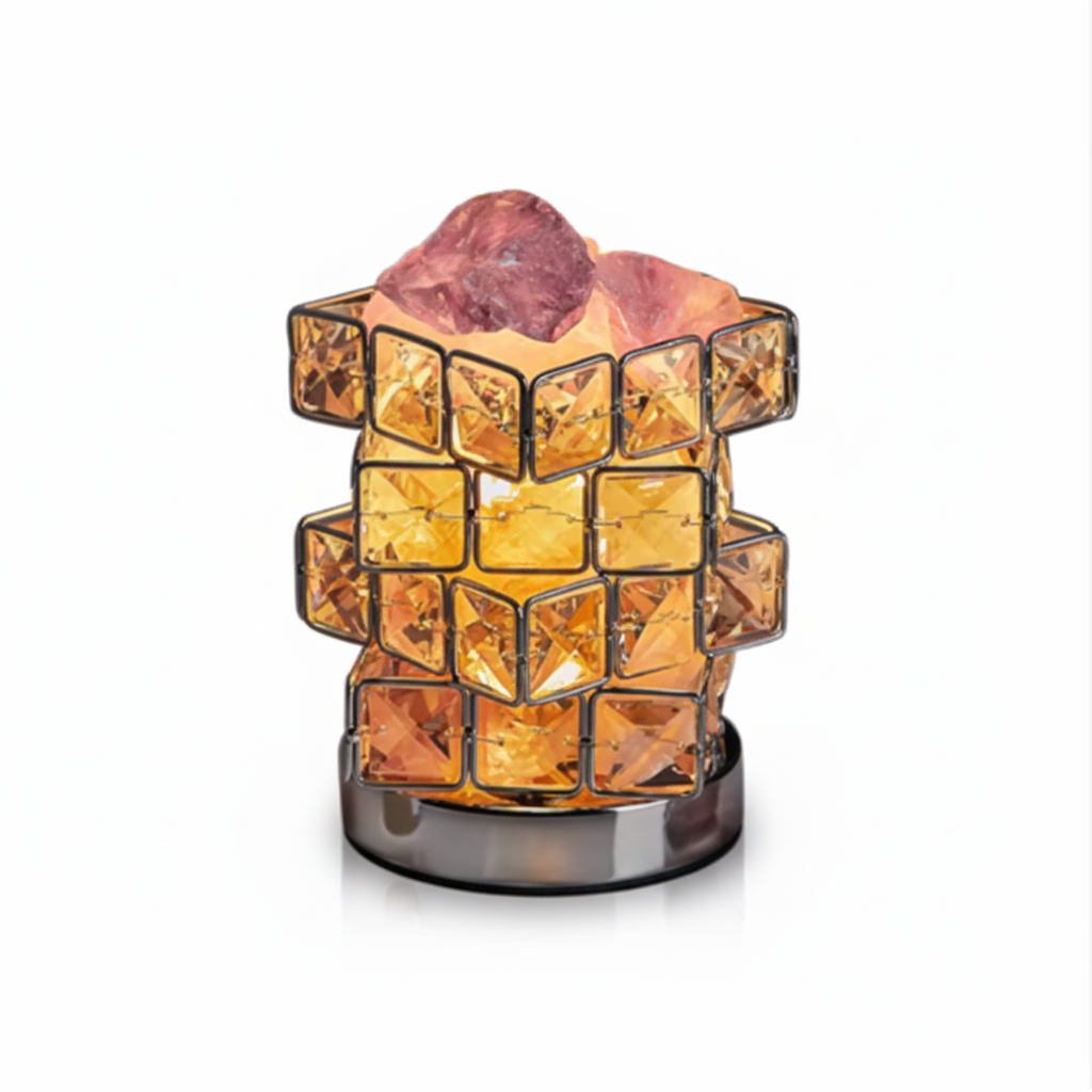Lumera Prism Cascade Crystal Salt Lamp