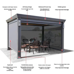 AuraVista Lumina Enclosed Luxury Pavilion