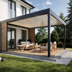 Solara Nordic Slatted Modern Pavilion