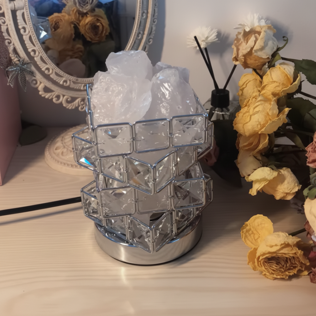 Lumera Prism Cascade Crystal Salt Lamp