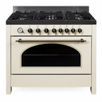 Cressida Atelier Ivory 90cm Pro Gas Range with Heritage Arch Window