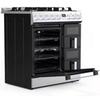 NoirValen Aurora 90cm Pro Gas Range with Drawer Stack