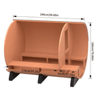 Handmade Sauna Red Cedar Electric Heat